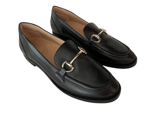 Newbark Melanie Black Leather Loafers 8 JO | eBay display picture 2