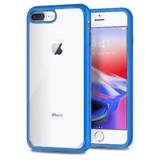 Slim Shockproof Transparent Case Cover CLEAR/BLUE For iPhone 6 Plus, 6s Plus