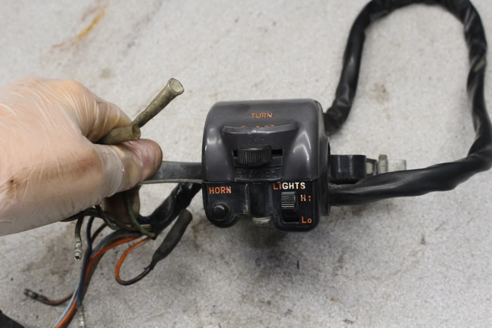 Honda CB750F Super Sport 1978 manillar izquierdo control E3-4804, BW Foto 3 de 4