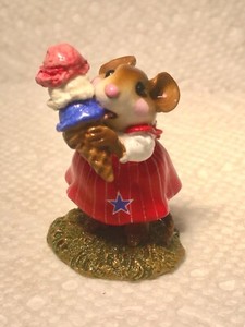 WEE FOREST FOLK YUMMY RED WHITE BLUE MINT WITH BOX
