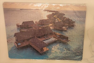 Sealed Waldorf Astoria Maldives Ithaafushi Resort Jigsaw Puzzle 70 Piece NEW