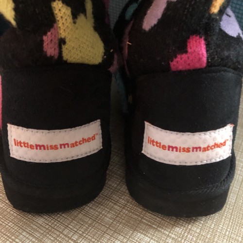 Little MissMatched Slip On Multi-Color Mickey Mouse Disney Girls Woman Boots HTF - Picture 7 of 10