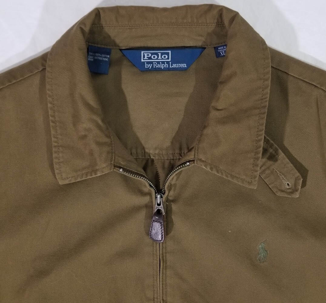 Polo Ralph Lauren Bi Swing Jacket Men XL Brown Windbreaker