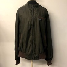 VTG Gray Members Only Jacket 80s High Neck Mens 1X Made in Korea Rainbow Tag