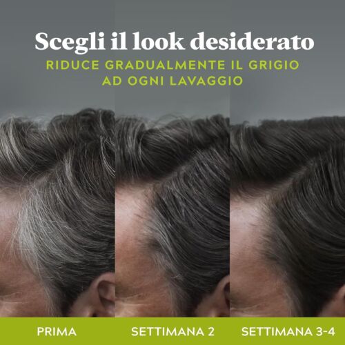 Control GX Men’s Colouring Shampoo - Paraben-Free Grey Hair Dye, Natural Tint, - Foto 2 di 6