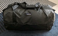 Vintage Patagonia Black Hole Duffle Bag Made In USA Black Shoulder Straps Large