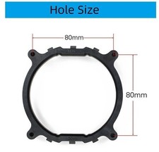 Black Desktop PC CPU Cooler Fan  Heatsink Bracket - LGA 2011 2066 with Screws