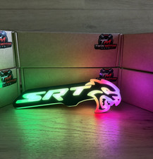 Srt Hellcat Front Grill Badge Emblem Led Rgbw Bluetooth Controlled