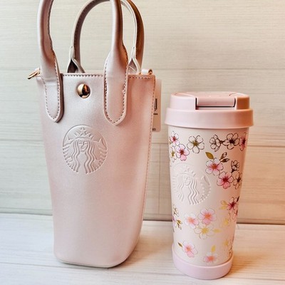 Starbucks Japan Sakura 2026 Pink Bottle Shoulder Bag Limited