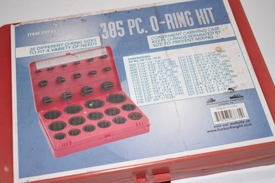O-Ring Seal Assortment Kit Black Nitrile Rubber NBR 30 Different Sizes