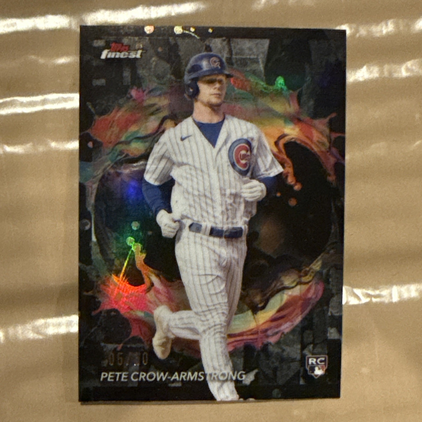2024 Topps Finest - Rare Pete Crow-Armstrong #249 Black Refractor 05/10 (RC)
