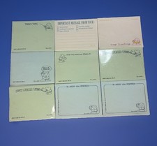 9 Vtg Ziggy 7 Funny 2 American Greetings Post-It Note Pads Office Humor