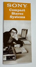 Vintage Sony Compact Stereo Systems Brochure Pamphlet Booklet