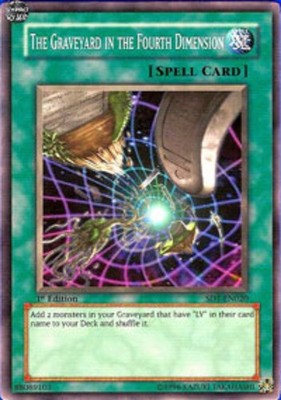 The Graveyard in the Fourth Dimension - SD1-EN020 - Common - 1st Edition - Moder