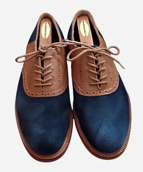 Polo Ralph Lauren Lars Saddle Shoes Men\'s US 9.5D Brown Leather Oxford polo ralph lauren dress shoes products for sale | eBay main image 4
