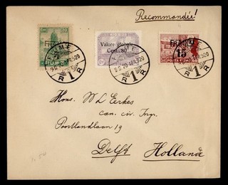 DR WHO 1920 HUNGRÍA FIUME EMBALAJE ORIGINAL REGISTRADO EN LOS PAÍSES BAJOS R78898