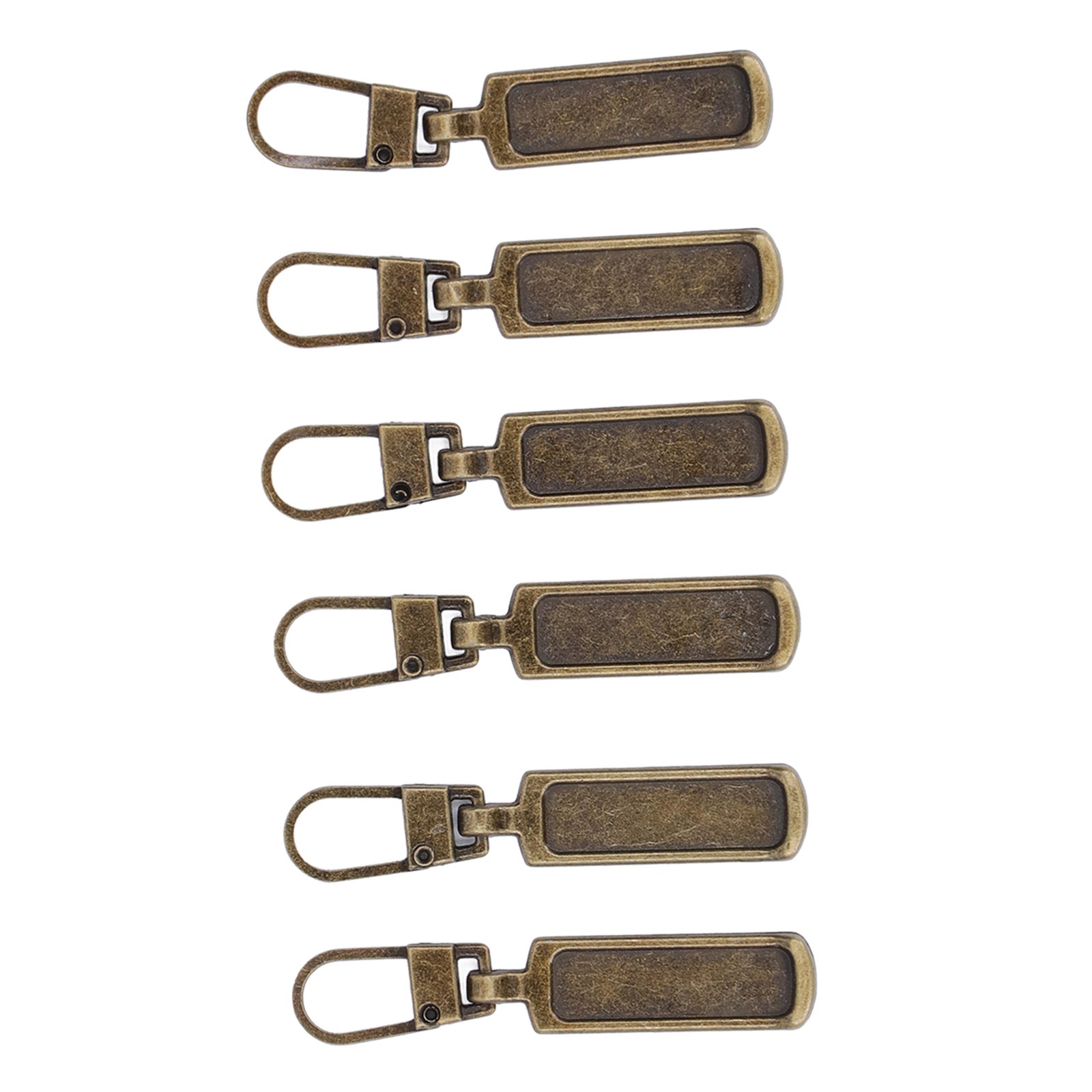 6Pcs Zipper Pull Tab Detachable Colred Zipper Pull For Clothing Luggage DIY