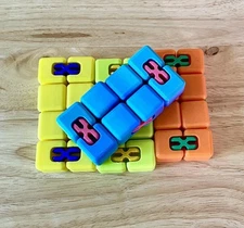 Infinity Cube Fidget Toy 3D printed - adhd stress play & anxiety relief gift