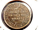 TOKEN-EXPO UNIVERSELLE 1878 CHARLEMAGNE ON HORSEBACK RARE COIN — photo 2