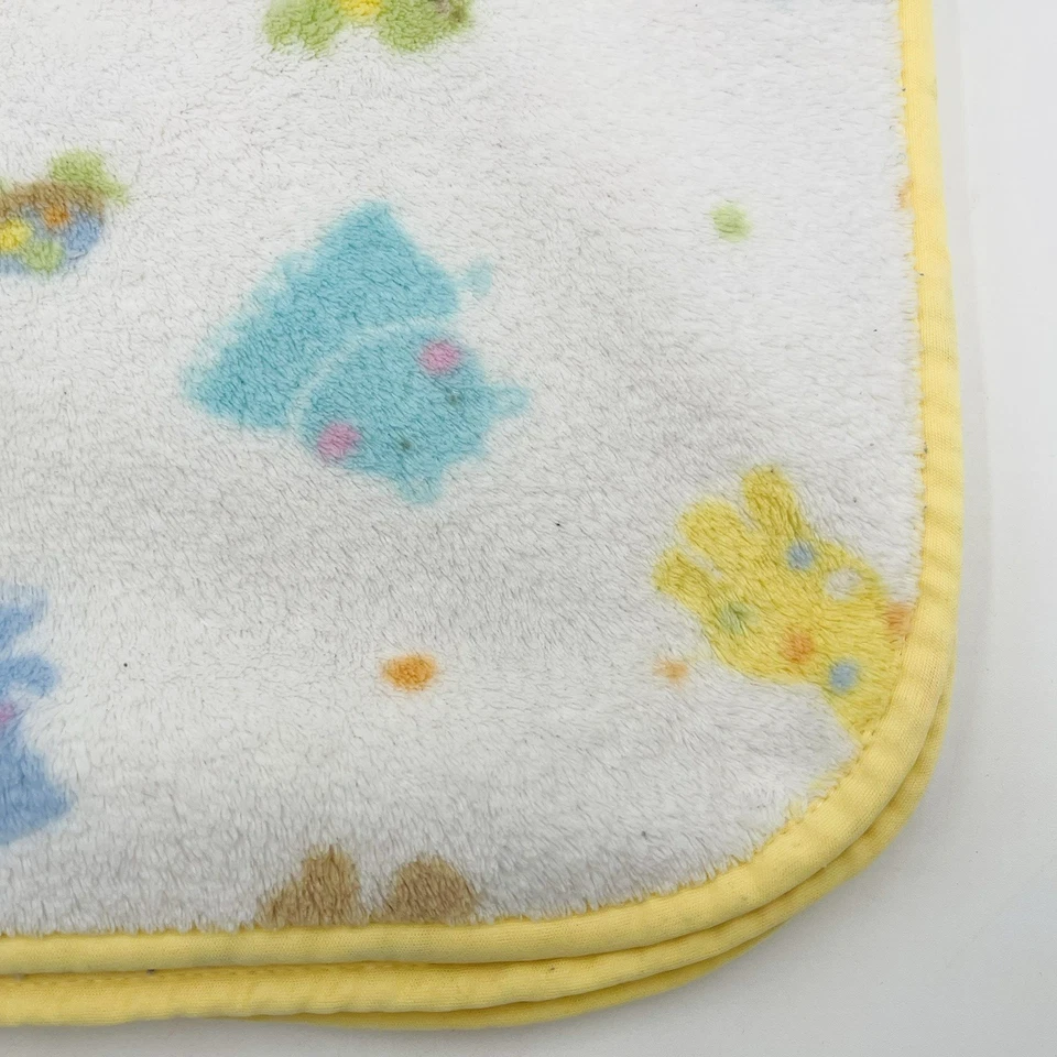 Just Born Baby Blanket Pastel Safari Single Layer Hippo Giraffe Monkey Turtle - Image 3 of 4