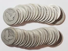 Roll of 40 Standing Liberty 90% Silver Quarters Dateless-40 Coins With No Dates