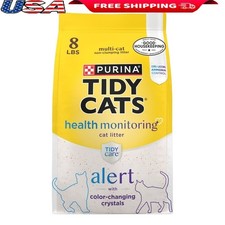 Health Monitoring Cat Litter Crystal Non Clumping Unscented pH Detection New