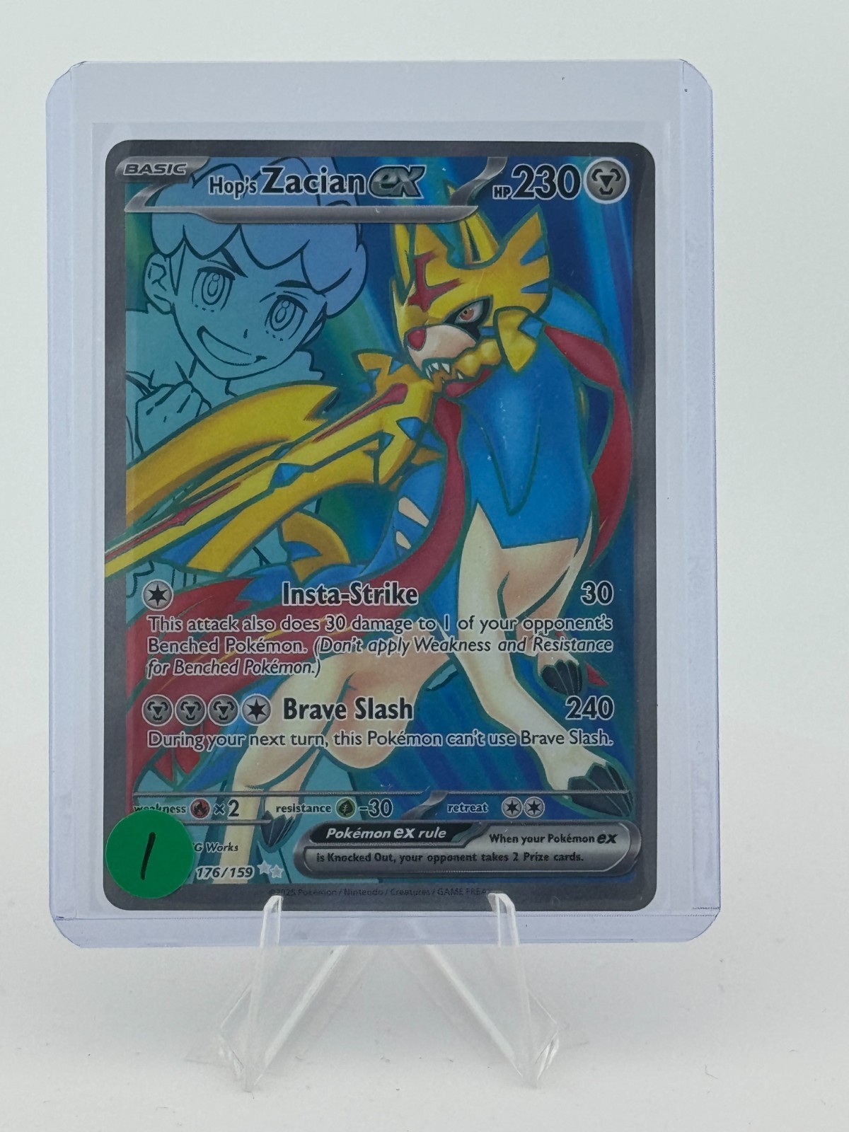 Hop's Zacian ex Holo Ultra Rare SV09: Journey Together 176/159