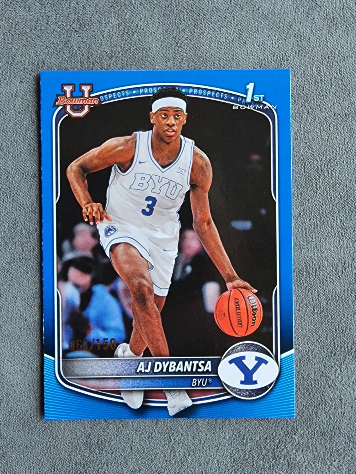 2025-26 Bowman AJ Dybantsa 1st Bowman BPP-1 Blue 61/150