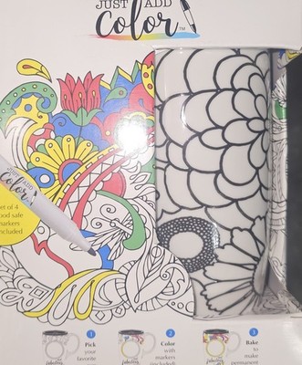 Just Add Color Your Own Mug  Use Any Permanent Marker or The Ones Provided