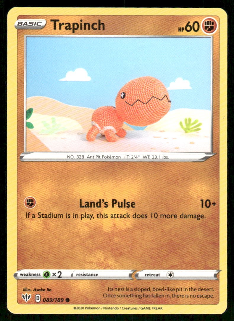Trapinch 089/189 - Darkness Ablaze - Common NM