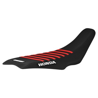 2004-2018 Honda TRX 450 R ER Seat Cover   all BLACK w/ RED rib #197