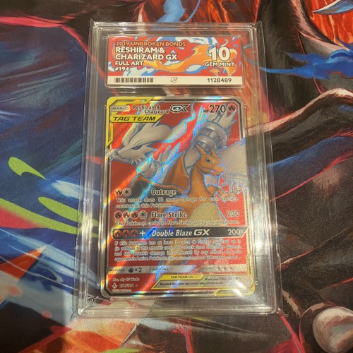Reshiram & Charizard-GX graded ACE 10 for sale on eBay
