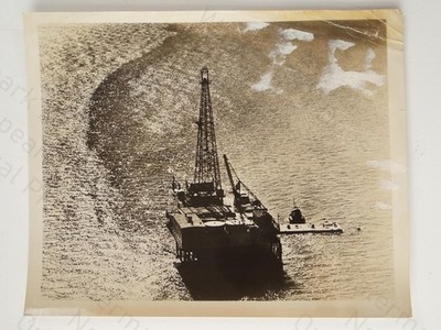 Offshore Ölplattform Bohrlochbetrieb Golf Mexiko Kalifornien Standard Ölfoto