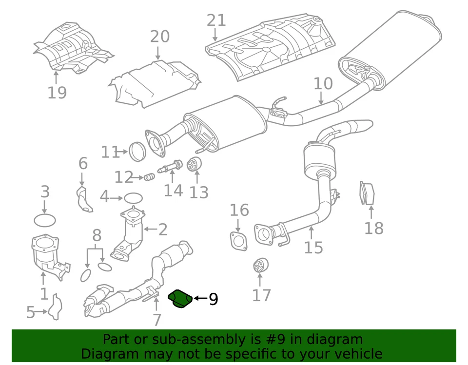 Genuine Nissan Front Pipe Mount Cushion 20611-1AA2A - Image 2 of 2