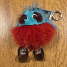 Fendi Monster Bag Bug Charm Blue Red