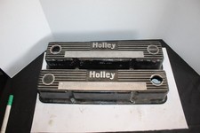 Holley Sbc Valve Covers 103r-50b Chevy 350 400 Vintage Mt 208
