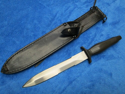 VINTAGE ORIGINAL GERBER MK2 STYLE DAGGER JAPAN MADE PARKER BROS KNIFE AND SHEATH