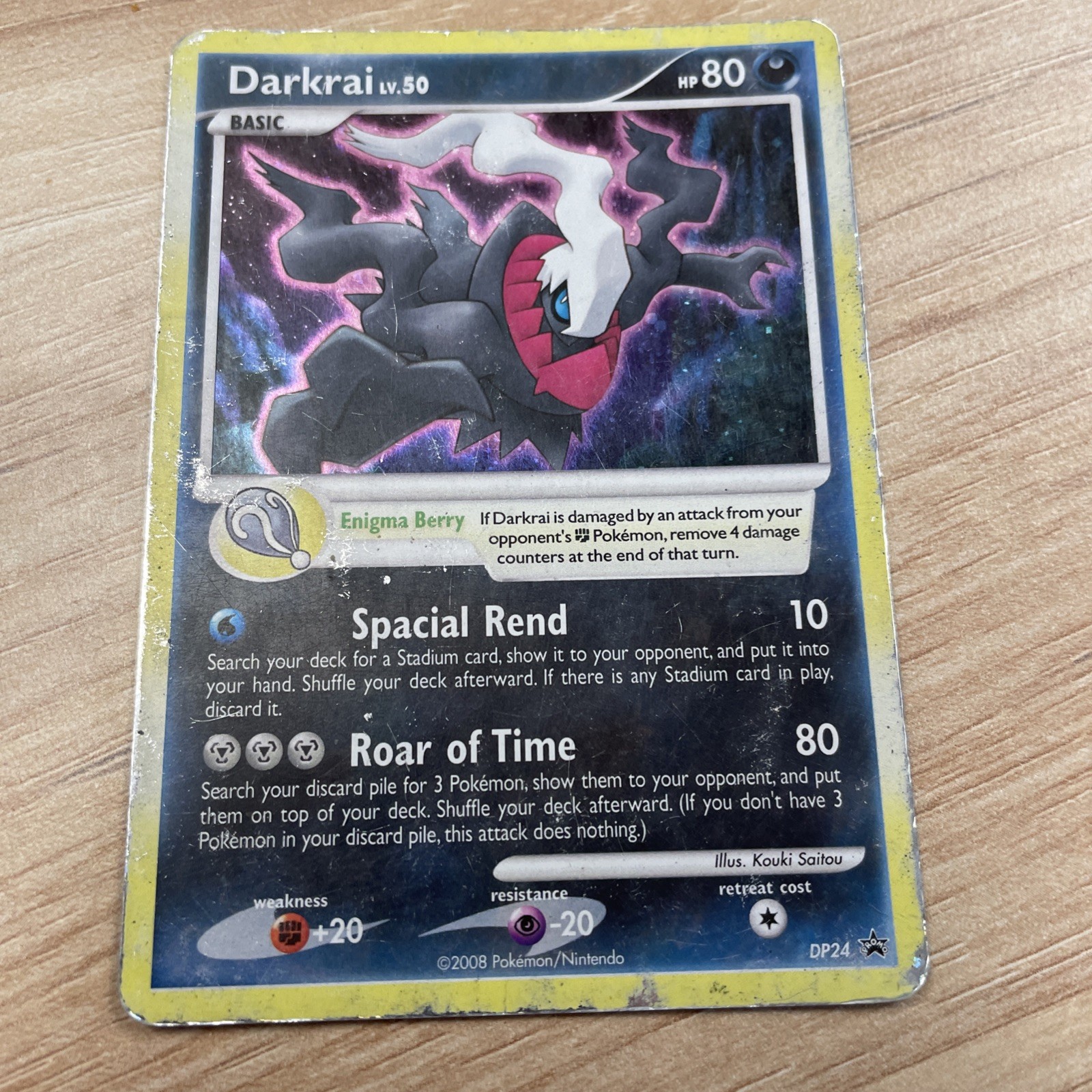 Pokemon TCG Darkrai DP24 Black Star Promo Holo Card Diamond and Pearl