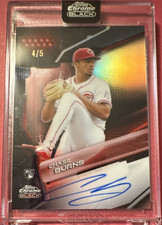 2026 Topps Chrome Black Chase Burns Autograph RC Red /5