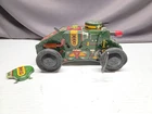 Vintage Green Louis Marx Tin Litho Wind-Up Toy Tank