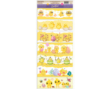 Easter Egg Wraps Heat Shrink Wrap Sleeve Decoration 7 Eggs Pysanka Bright Chicks