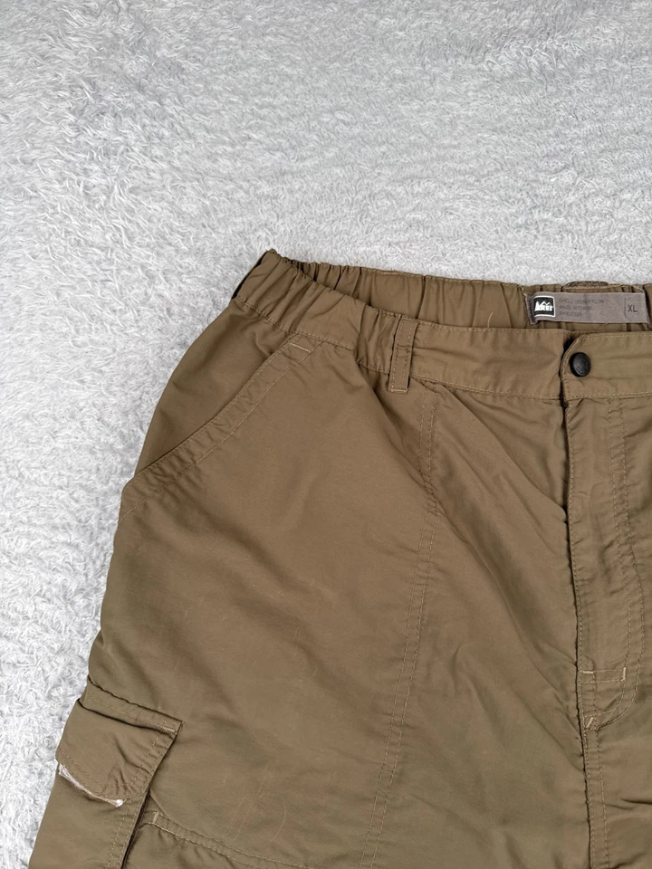Shorts REI Co-Op Masculino Extra Grande Marrom Carga Elástico Cintura 100% Nylon Caminhada 40x9 - Imagem 4 de 4