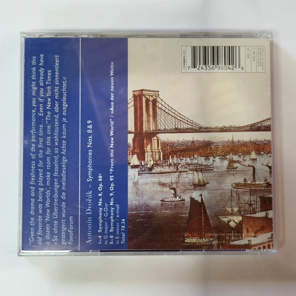 Dvořák The Philadelphia Orchestra Wolfgang Sawallisch Symphonies Nos. 8 9 CD EMI - Bild 2 von 3