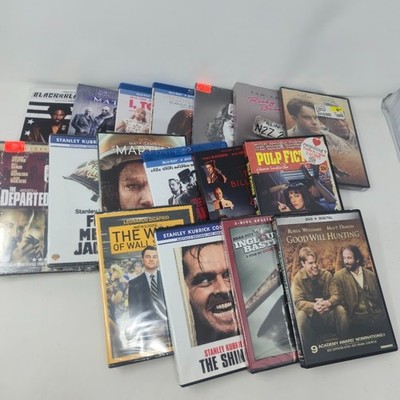 17 Movie Lot MANY SEALED Kubrick Tarantino Scorsese The Shining Matrix Django