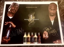 Snoop Dogg & Tupac St.Ides Special Brew Advertisement  Mid 90’s NEW *RARE* 22x17