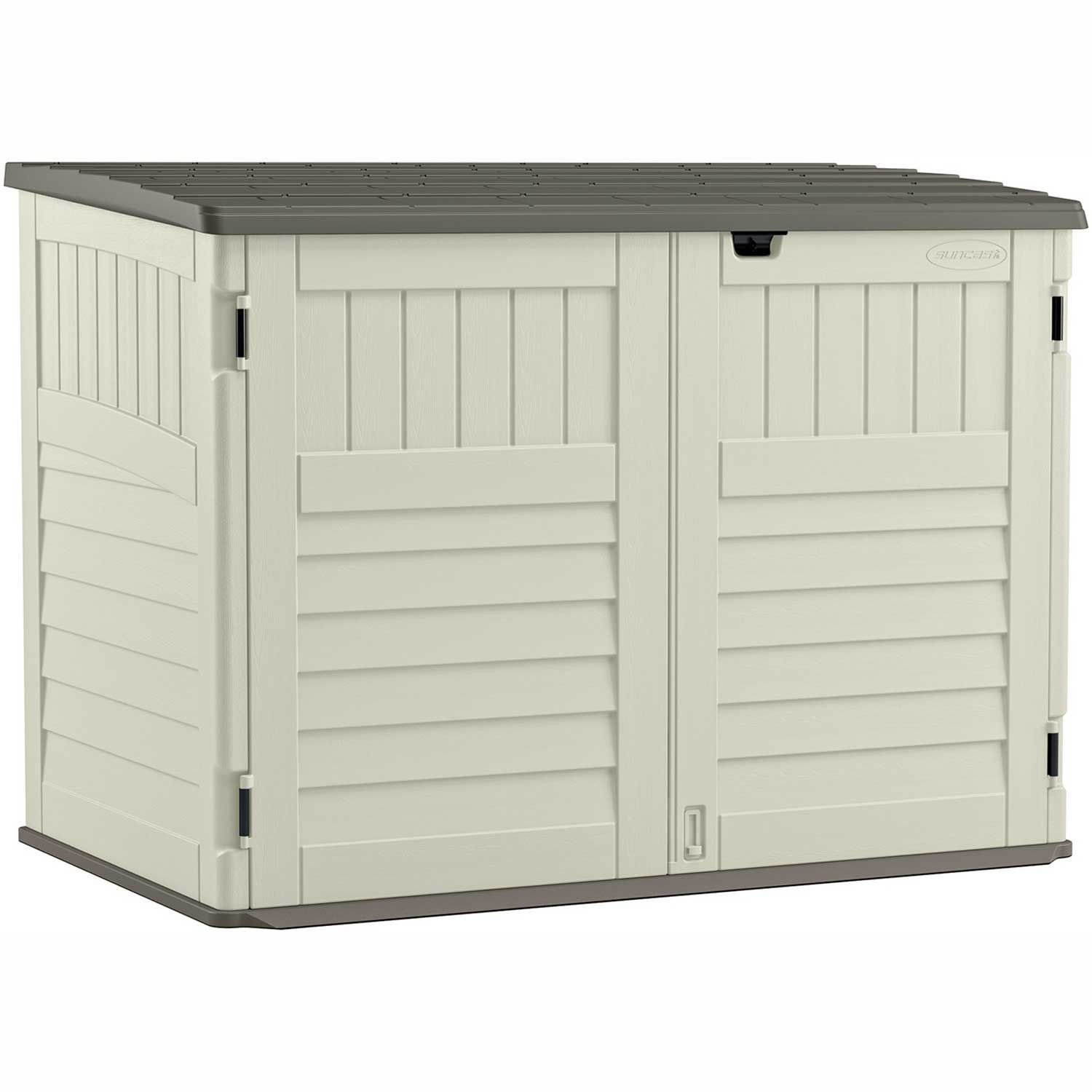 Suncast BMS4700 70 Cu Ft Stow-Away Horizontal Shed 70-1/2"W x 44-1/2"D x 52"H