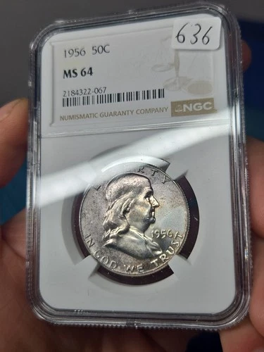 1956-P Franklin Half Dollar — photo from another recent sale