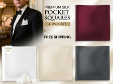 Silk Pocket Square Mulberry Wedding Handkerchief Satin 100 Suit Mens 1Pack New