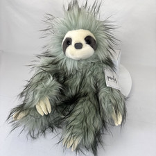 Aurora Purely Luxe Sloth 14" Gray Plush Realistic Stuffed Animal Toy NWT New