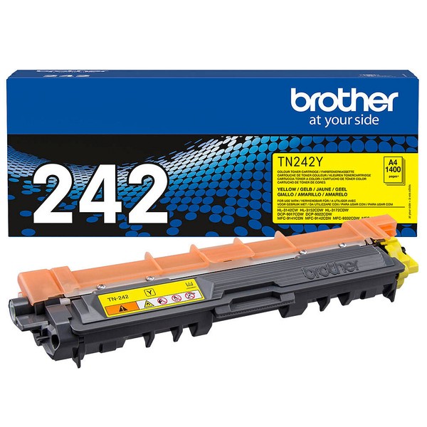 Brother Original Tonerkassette TN-242Y Gelb FüR HL-3142CW, HL-3152CDW, TN242Y-image